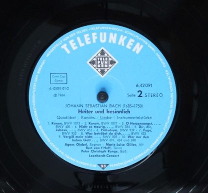 Telefunken 6.42091 AN - Heiter Und Besinnlich: Quodlibet - Kanon - Image 4