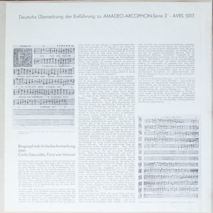 Amadeo AVRS 5013 - Madrigali A Cinque Voci Dell'Illustrissimo, & - Image 4