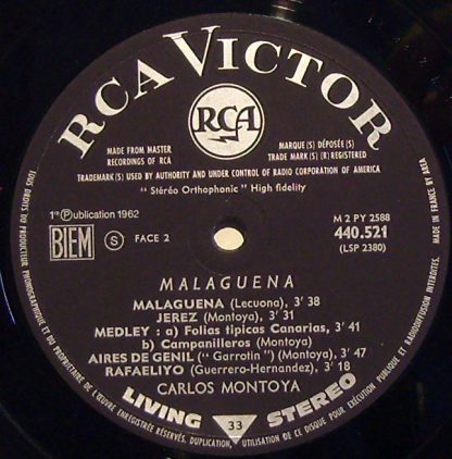 RCA Victor 440.521 - Malagueña - Image 3