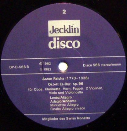 Jecklin-Disco 566 - Oktett B-Dur, Op. 7 / Oktett Es-Dur, Op. 96 - Image 4