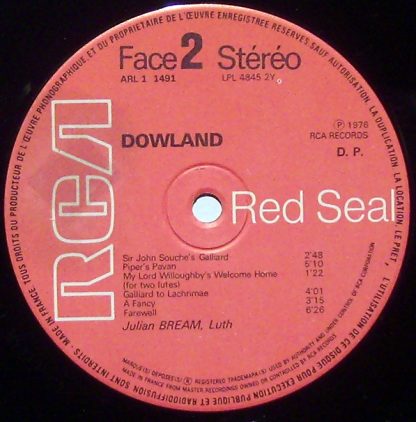 RCA Victor Red Seal RL 11491 - Lute Musik Of John Dowland - Image 3