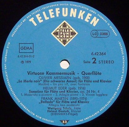 Telefunken 6.42364 AP - Virtuose Kammermusik - Querflöte - Image 3