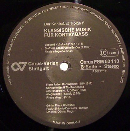 FSM FSM 63113 - Klassische Musik für Kontrabaß - Image 3