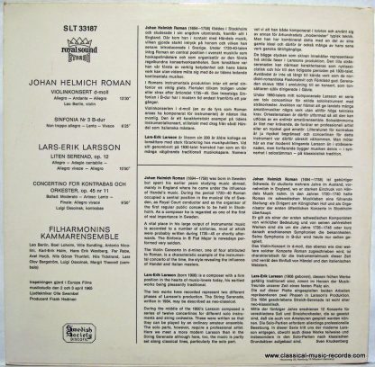 CAPRICE Riks LP 17 - Larsson, Hermanson, Hindemith - Image 2