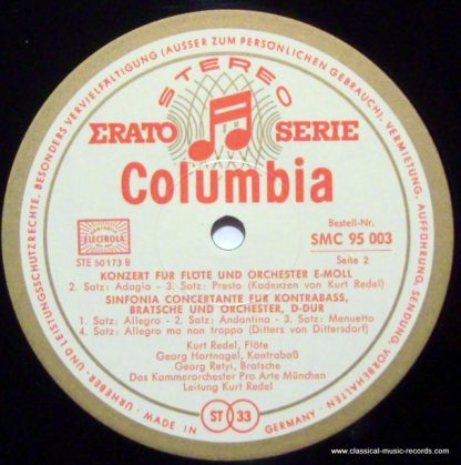 Columbia SMC 95 003 - 2 Concerti - Sinfonia Concertante - Image 3