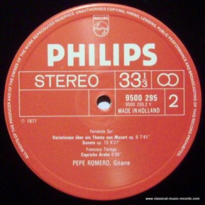 Philips 26 208-9 - Berühmte Kompositionen Für Gitarre - Image 3