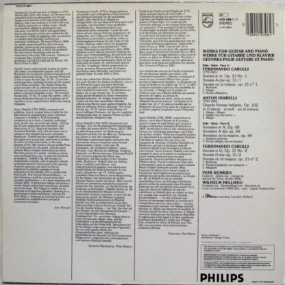 Philips 410 396-1 - Works For Guitar And Piano (Carulli: 2 Sonat - Image 5