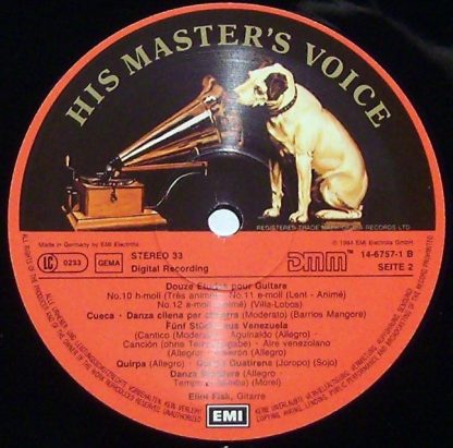 EMI 14-6757-1 - Spielt Villa-Lobos- Sojo-Morel-Barrios Mangore - Image 3