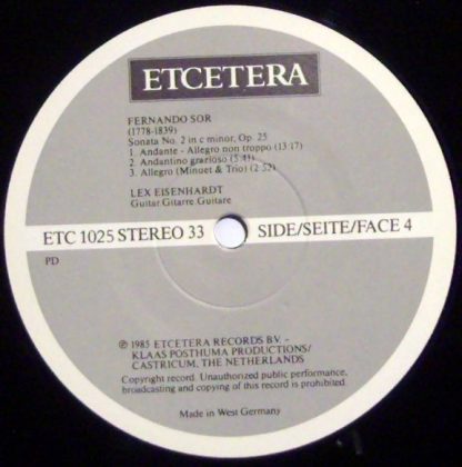 Etcetera (3) ETC 1025 - Fernando Sor - Image 4