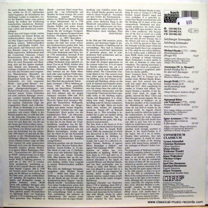 Koch Schwann Musica Mundi 110 002 FA - Salzburger Serenaden - Image 2