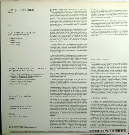 Philips 6500 454 - Concerto De Aranjuez - Fantaisie Pour Un Gent - Image 2