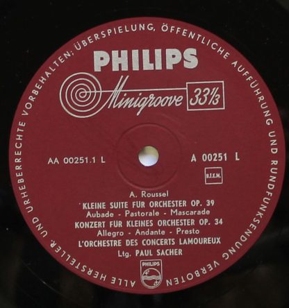 Philips A 00251 L - Kleine Suite Für Orchester Op. 39/ Konzert F - Image 3