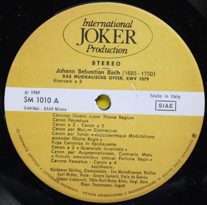 International Joker Production SM 1000 - Concerti Brandenburghes - Image 3