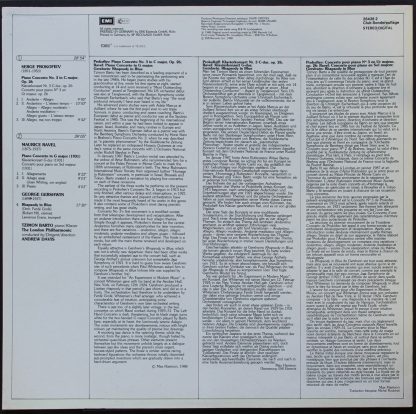 His Master's Voice 067 EL 749495 1 - Piano Concerto No. 3 / Conc - Image 2