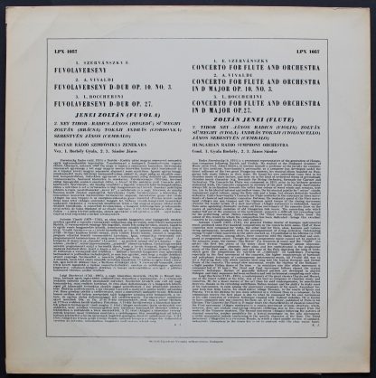 Qualiton LPX 1057 - E. Szervánszky: Concerto For Flute And Orche - Image 3