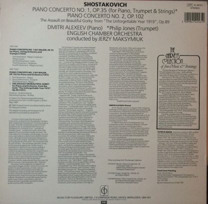 Classics For Pleasure CFP 41 4416 1 - Piano Concerto No.1, Op.35 - Image 2