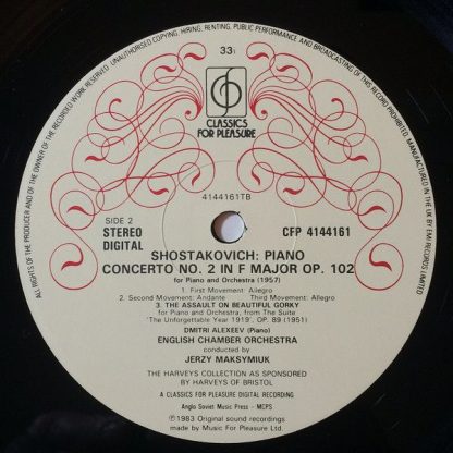 Classics For Pleasure CFP 41 4416 1 - Piano Concerto No.1, Op.35 - Image 4