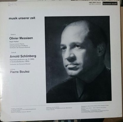 Harmonia Mundi HMS 30 841 - Sept Haïkaï / Kammersymphonie Op. 9 - Image 2