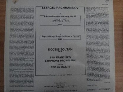Hungaroton SLPD 12928 - II. Zongoraverseny, Rapszódia Egy Pagani - Image 4
