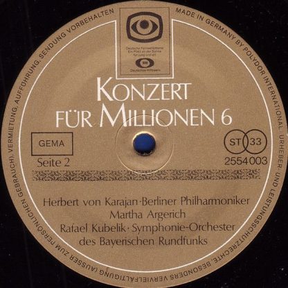 Deutsche Grammophon 2554 003 - Konzert Für Millionen 6 - Image 4