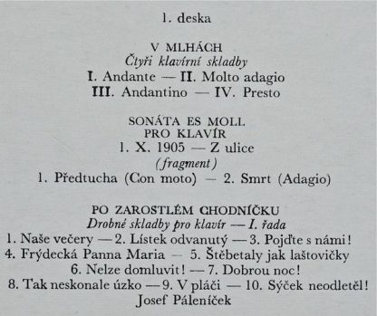 Supraphon 1 11 1481 - Leoš Janáček - Image 4