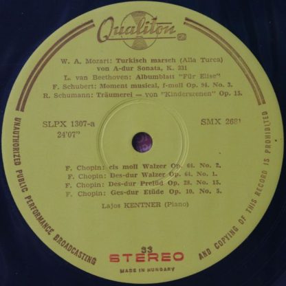 Qualiton LPX 1307 - Für Elise - Popular Piano Pieces - Image 3