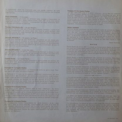 Hungaroton SLPX 11549 - Lute Music Played By Dániel Benkő - Image 6