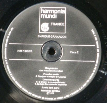 harmonia mundi France HM 10032 - Goyescas (Los Majos Enamorados) - Image 3