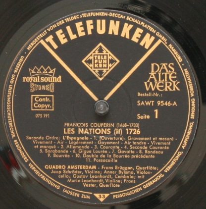 Telefunken SAWT 9546-A Ex - Les Nations (II) - II. L'Espagnole , - Image 7