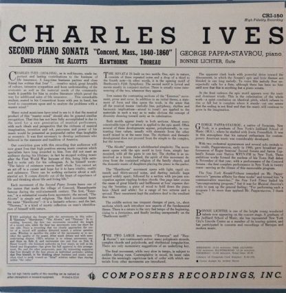 Composers Recordings Inc. CRI 150 - Second Piano Sonata: 'Concor - Image 2