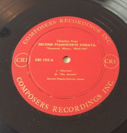 Composers Recordings Inc. CRI 150 - Second Piano Sonata: 'Concor - Image 3