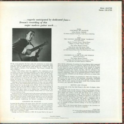 RCA Red Seal LSC 2730 - Concierto De Aranjuez For Guitar And Orc - Image 2