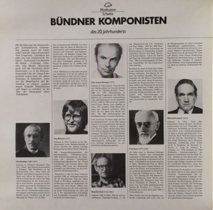 Ex Libris EL 16 994 - Bündner Komponisten Des 20. Jahrhunderts - Image 3