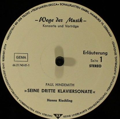 TELDEC »Telefunken-Decca« Schallplatten GmbH 66.21743 - Wege Der - Image 3