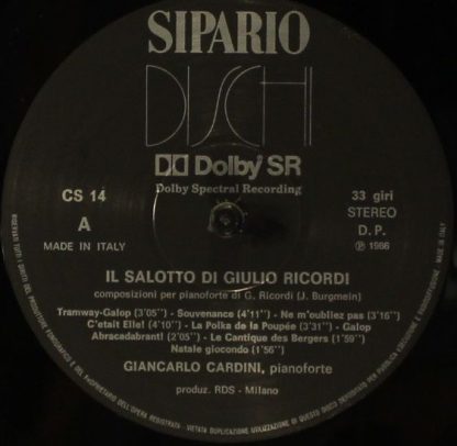 Sipario Dischi CS 14 - Il Salotto Di Giulio Ricordi - Image 4