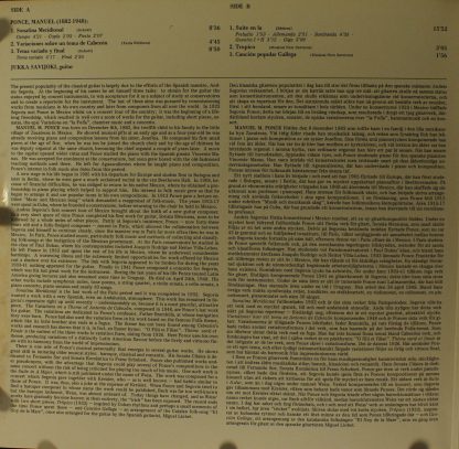 BIS LP-255 - Music For The Guitar - Image 3