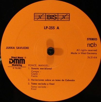 BIS LP-255 - Music For The Guitar - Image 5