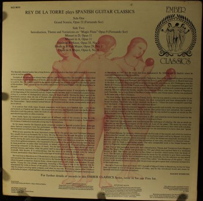 Ember Records ECL 9015 - Plays Spanish Guitar Classics - Image 2