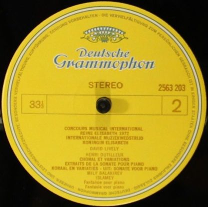 Deutsche Grammophon 2563 203 - Concours Musical International Re - Image 4