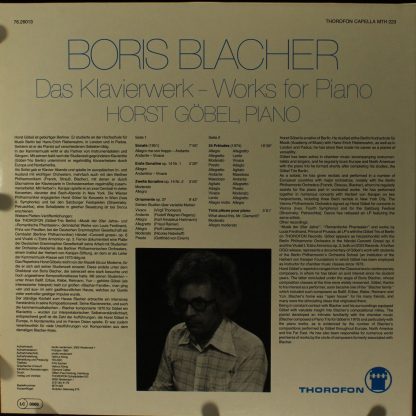 Thorofon Capella MTH 223 - Das Klavierwerk - Works For Piano - Image 2