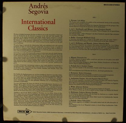 MCA Records MACS 2359 - International Classics - Image 2