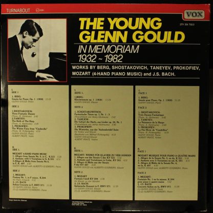VOX/Turnabout 2TV 334 792-3 - The Young Glenn Gould In Memoriam - Image 2