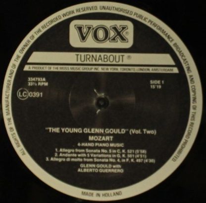 VOX/Turnabout 2TV 334 792-3 - The Young Glenn Gould In Memoriam - Image 5