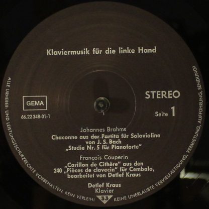Not On Label 66.22348-01 - Klaviermusik Für Die Linke Hand - Image 5