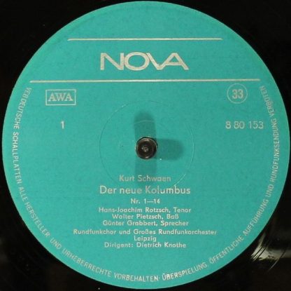Nova 8 80 153 - Der Neue Kolumbus / Concerto Picolo Für Jazzorch - Image 3