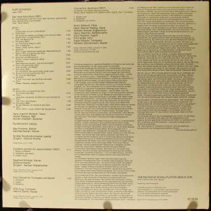 Nova 8 80 153 - Der Neue Kolumbus / Concerto Picolo Für Jazzorch - Image 2