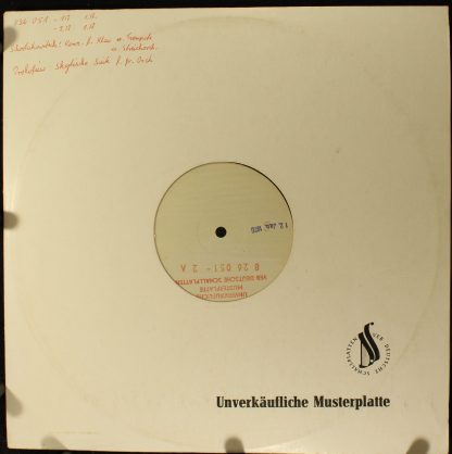 VEB Deutsche Schallplatten Berlin 826051 - Konzert Für Klavier,