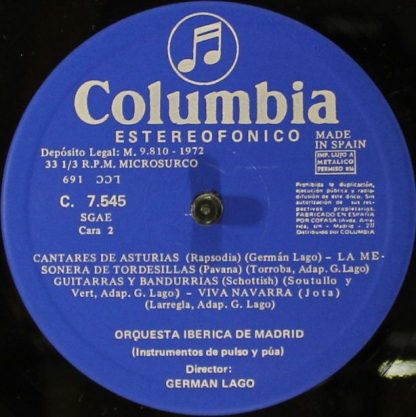 Columbia C 7545 - Instrumentos De Pulsoy Pua - Image 3