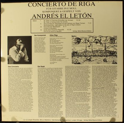 Bella Musica BM LP 5011 - Concierto De Riga - Für Gitarre In E M - Image 2