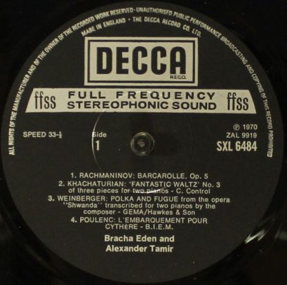 DECCA SXL 6484 - Two Piano Encores - Image 3